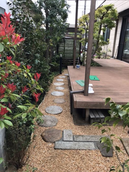 仕上がったお庭の様子